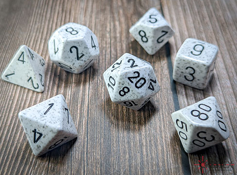 Chessex - Speckeld Polyhedral 7 Dice Set - Arctic Camo