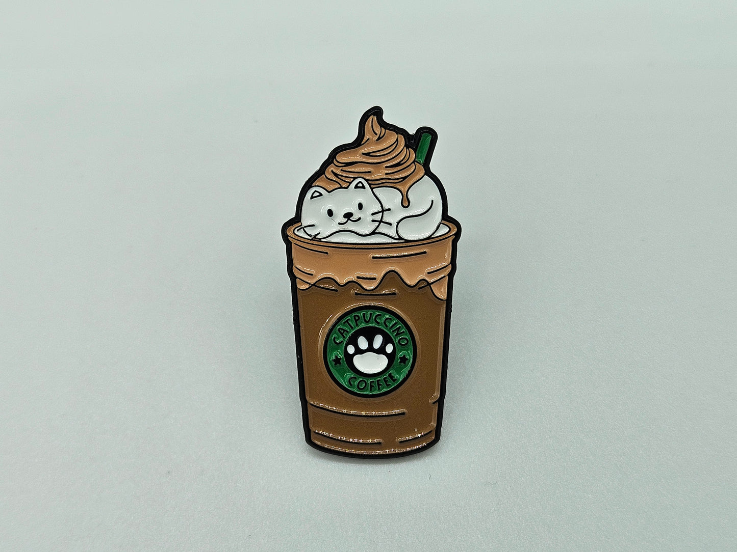 Catpuccino Coffee - Pin Badge
