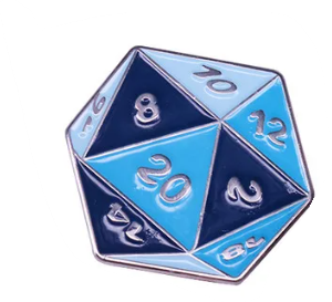 D&D: Blue D20 Badge