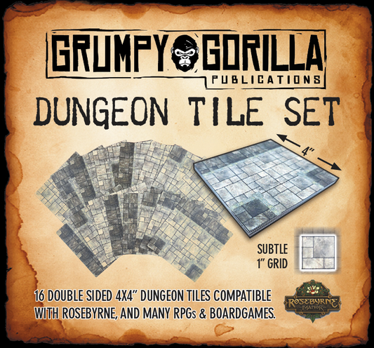 Dungeon Tile Set 1 - Double Sided 4x4 Tiles