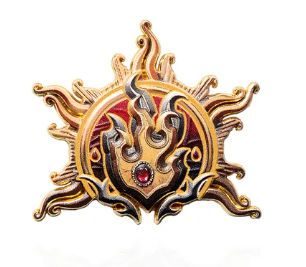 D&D - Sorcerer Class - Flame Pin Badge