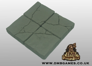 Single Layer Floor Tile: 2x2 Cracked Flagstone