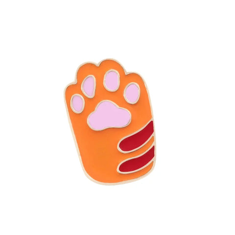 Kitty Paw: Yellow & Pink Badge