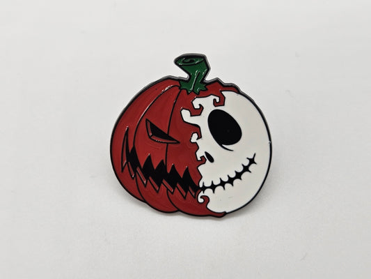 Jack S. Half Pumpkin- Pin Badge