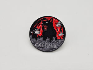 Catzilla- Pin Badge