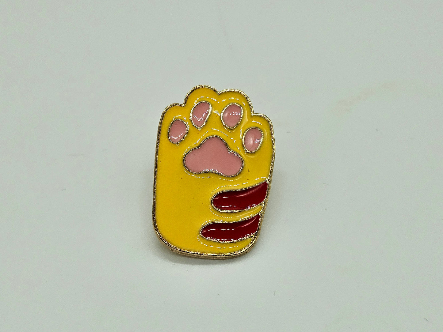 Cat Paw Yellow- Pin Badge