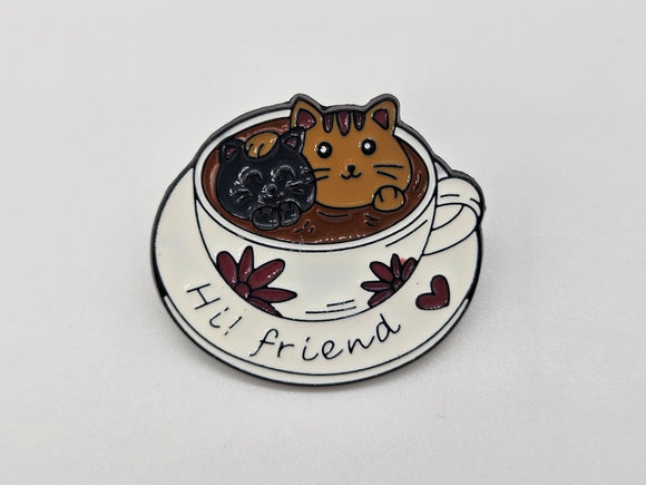 Hi! Friend- Pin Badge