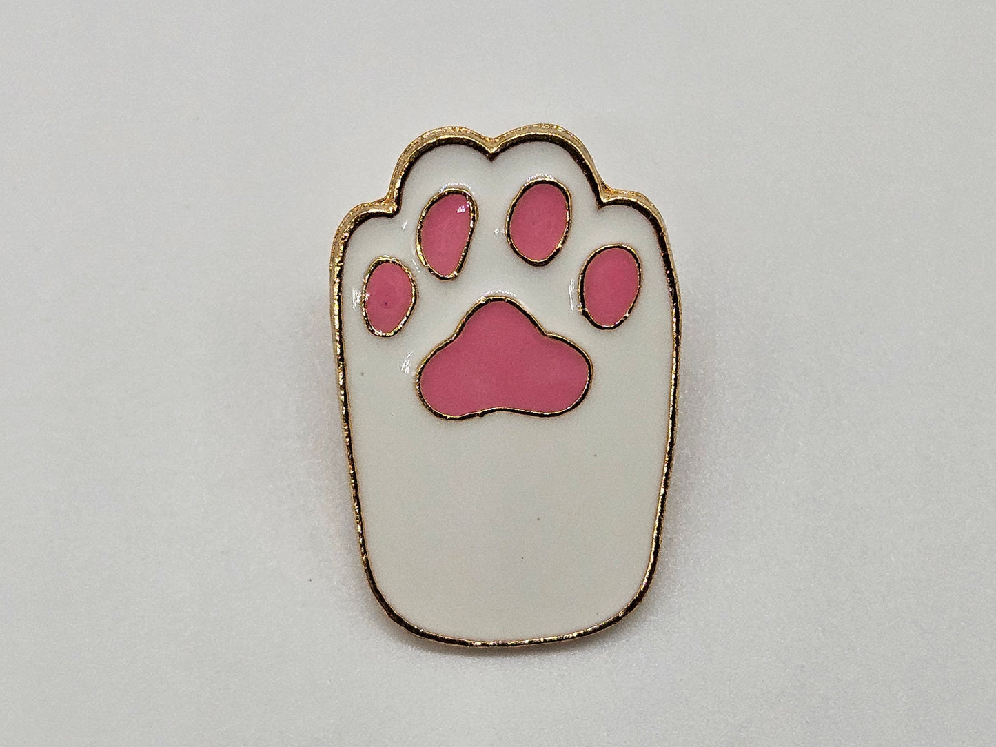 Cat Paw White - Pin Badge