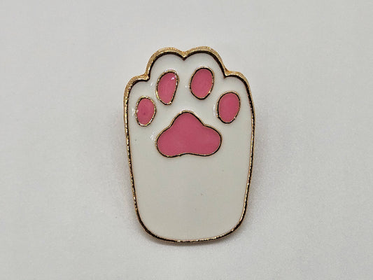 Cat Paw White - Pin Badge