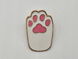 Cat Paw White - Pin Badge