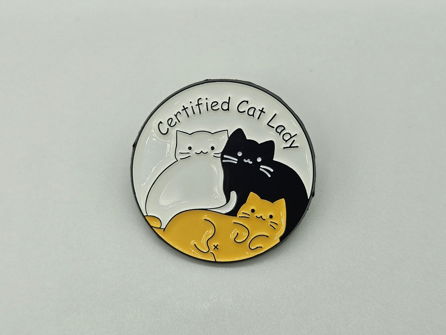 Certified Cat Lady- Pin Badge