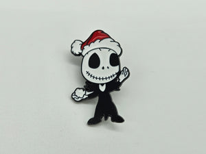 Jack S. Santa Hat & Snowball- Pin Badge