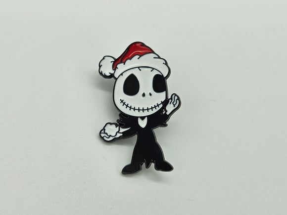 Jack S. Santa Hat & Snowball- Pin Badge