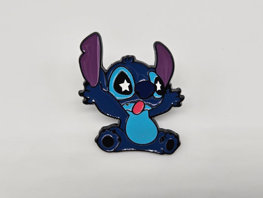 Blue Alien 8 - Pin Badge