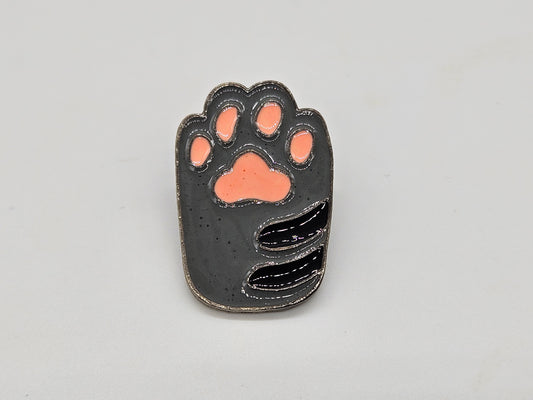 Cat Paw Black - Pin Badge