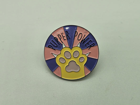 Pupper Power- Pin Badge