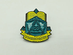 D&D Dungeon Master D20- Pin Badge