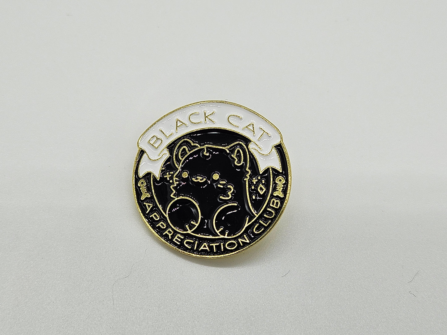 Black Cat Appreciation Club- Pin Badge