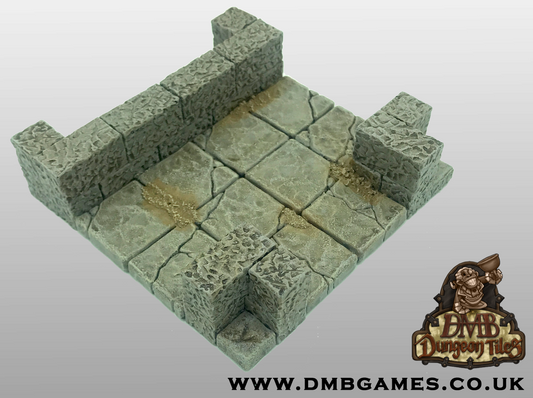 Geomorph Tile: 4x4 T-Junction Corridor