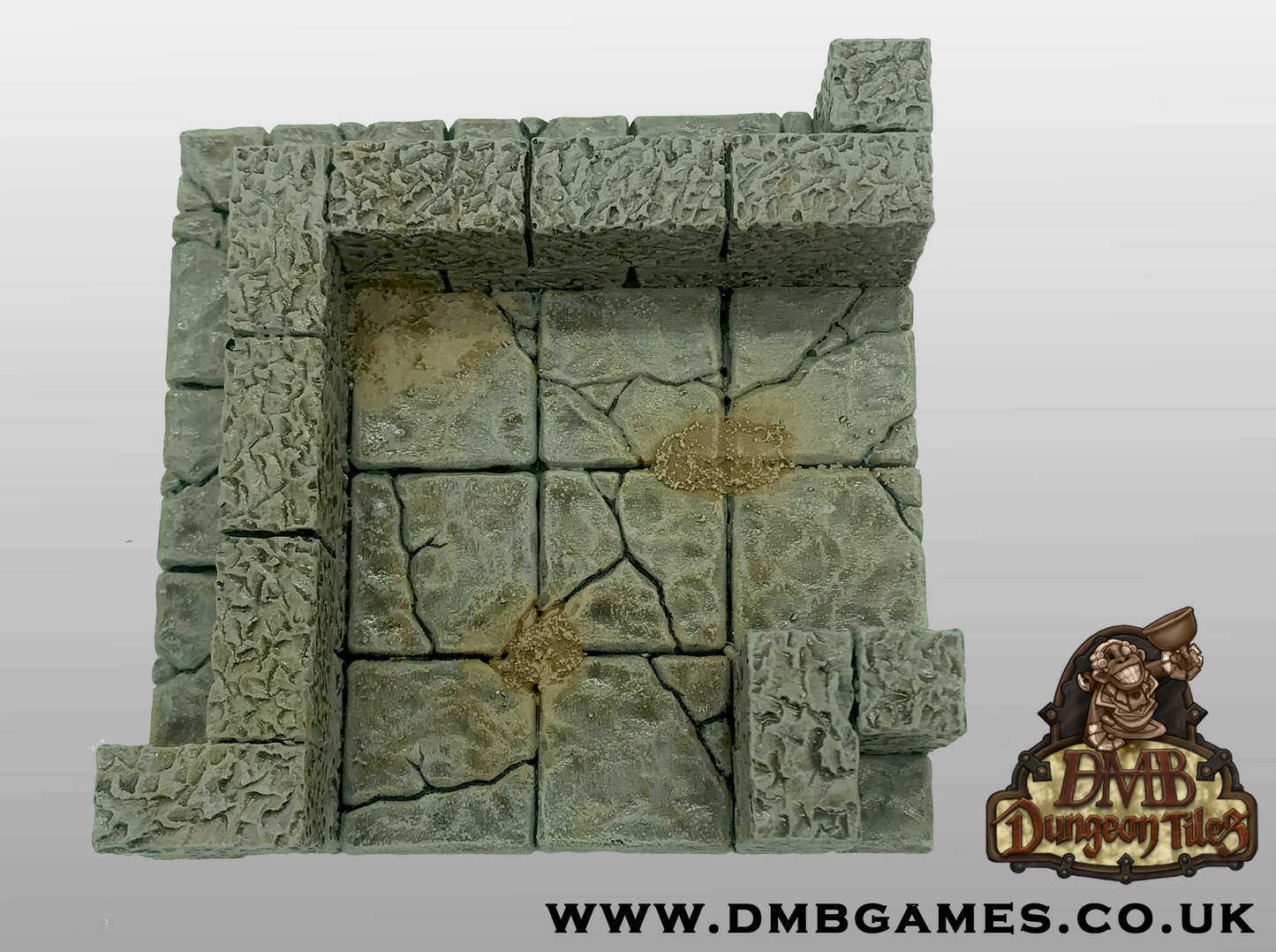 Geomorph Tile: 4x4 L-Corner Corridor