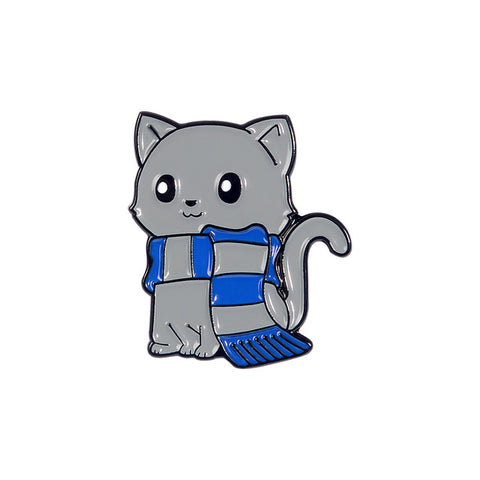 Kitty with Blue Scarf Badge