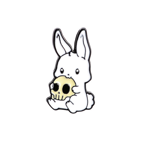 Bunny with a Skull Badge