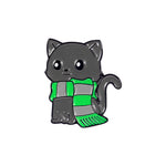 Kitty with Green Scarf Badge