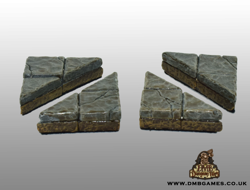 Angled Floor Tile: Pack of 4