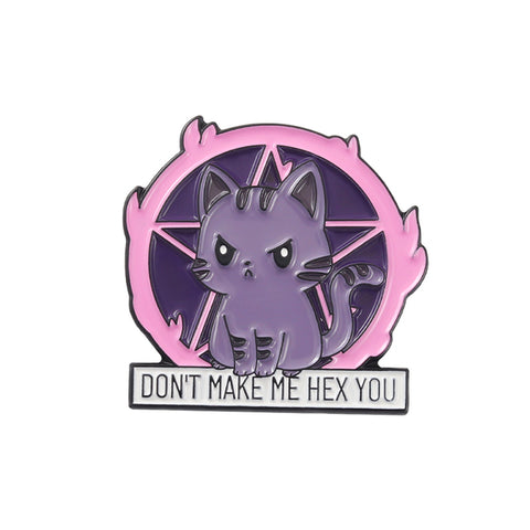 Don't Make Me Hex you Cat Badge