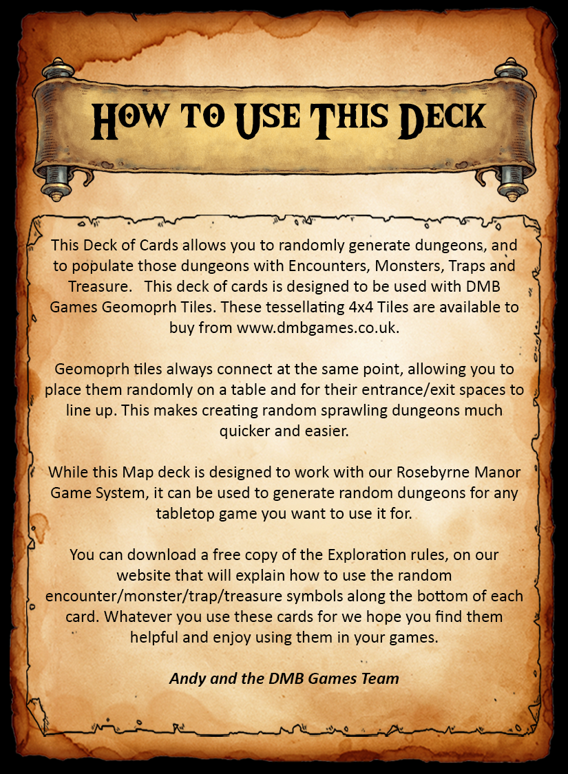 Rosebyrne Manor: Map Deck: Geomoprh Tiles